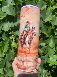 Cowgirl Cactus Tumbler