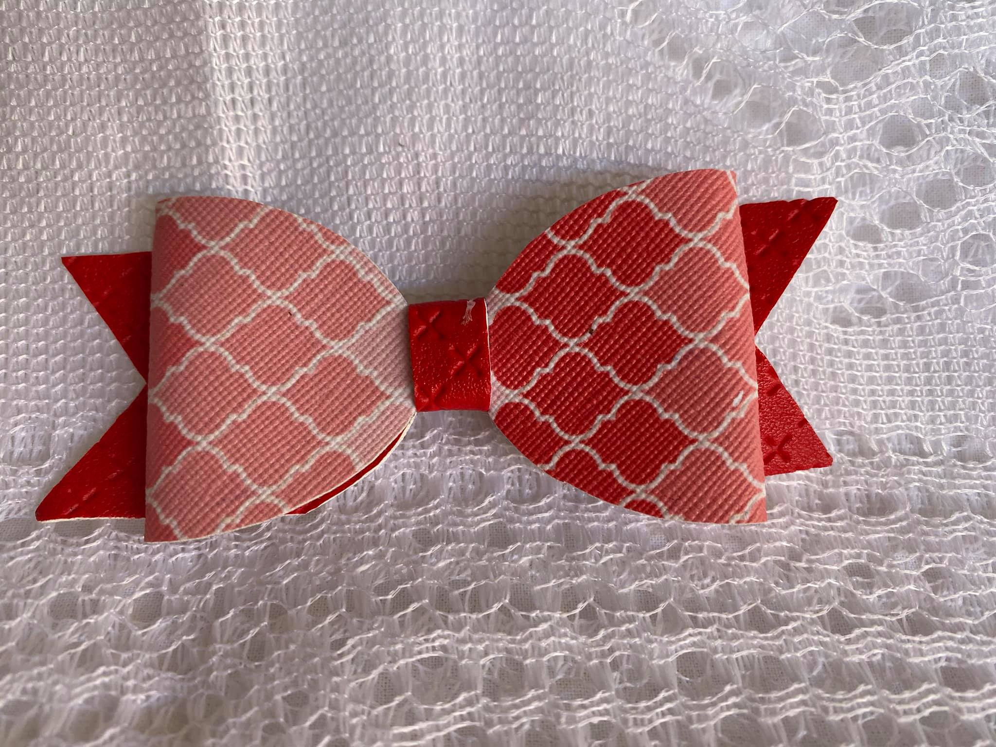 Red Tile Hairbow