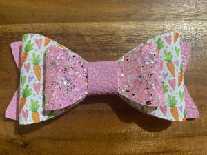 Pink Carrots Regular Hairbow