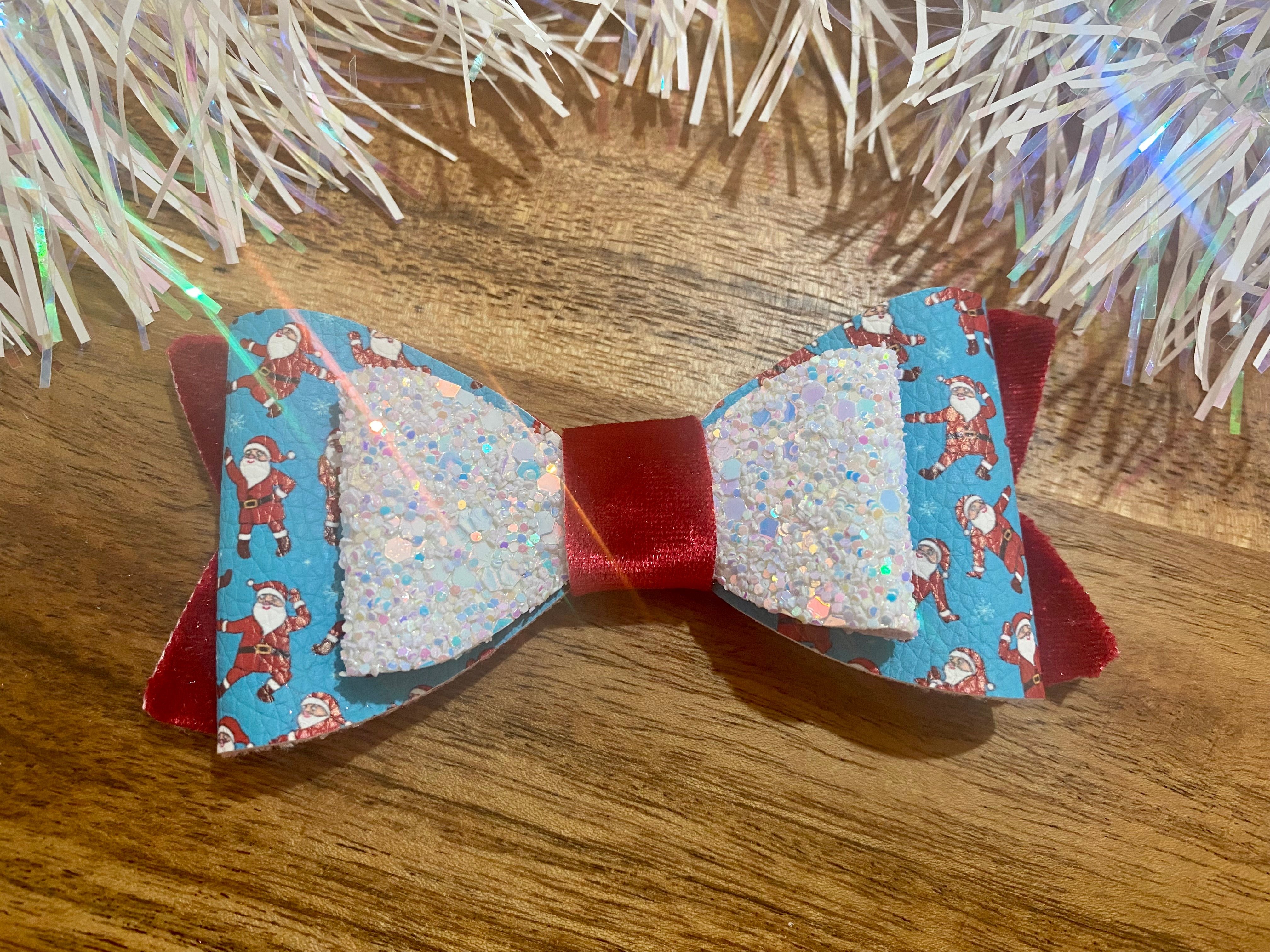 Dancing Santa Hairbow