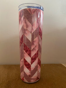 Pink Chevron 20oz Tumbler