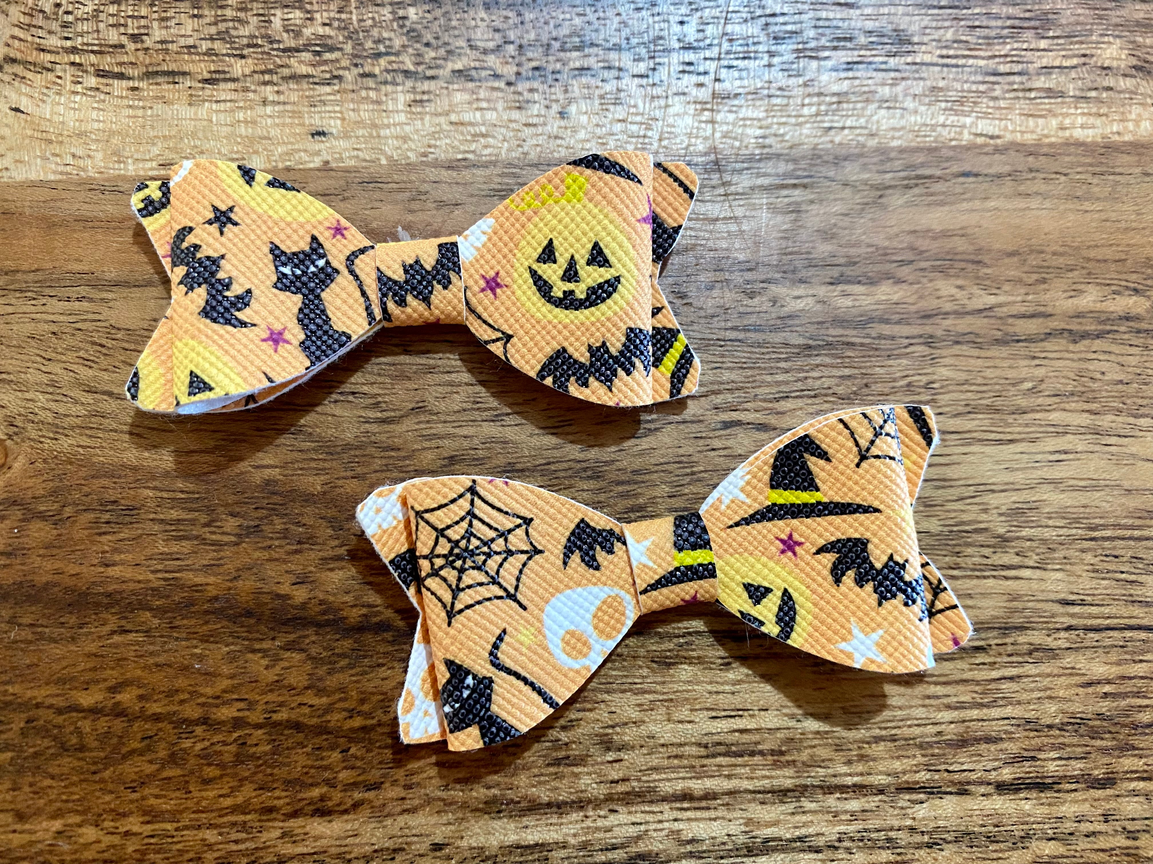 Orange Halloween Piggy Clips