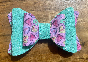 Candy Hearts Hairbow