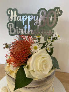 Custom Order - Amanda 80th Birthday Topper