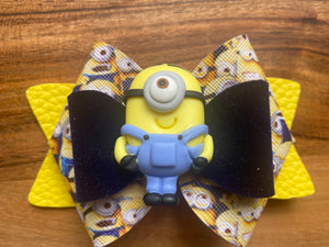 Minion 1 Clay Embellished Hairbow