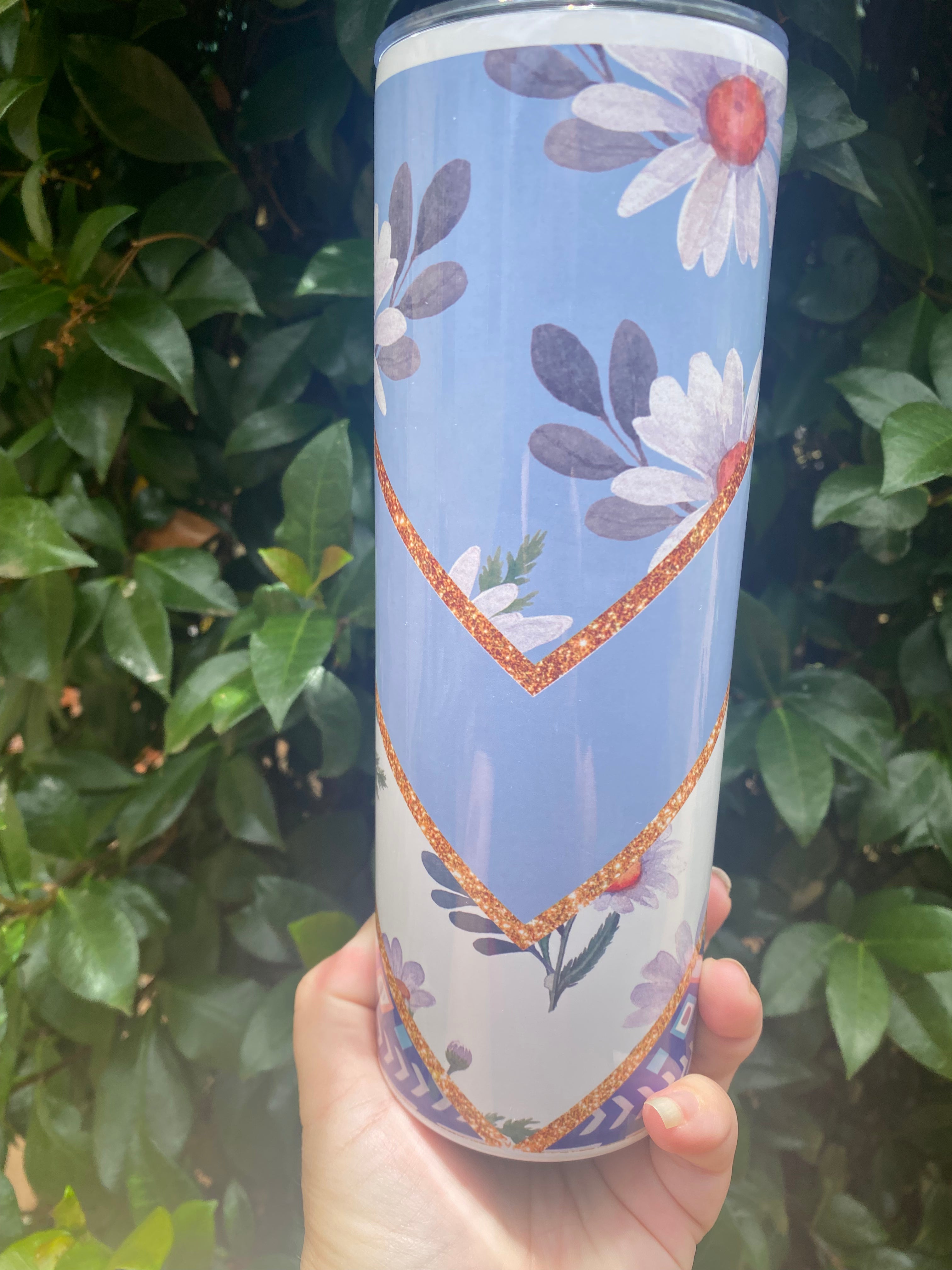 Blue Daisies Tumbler