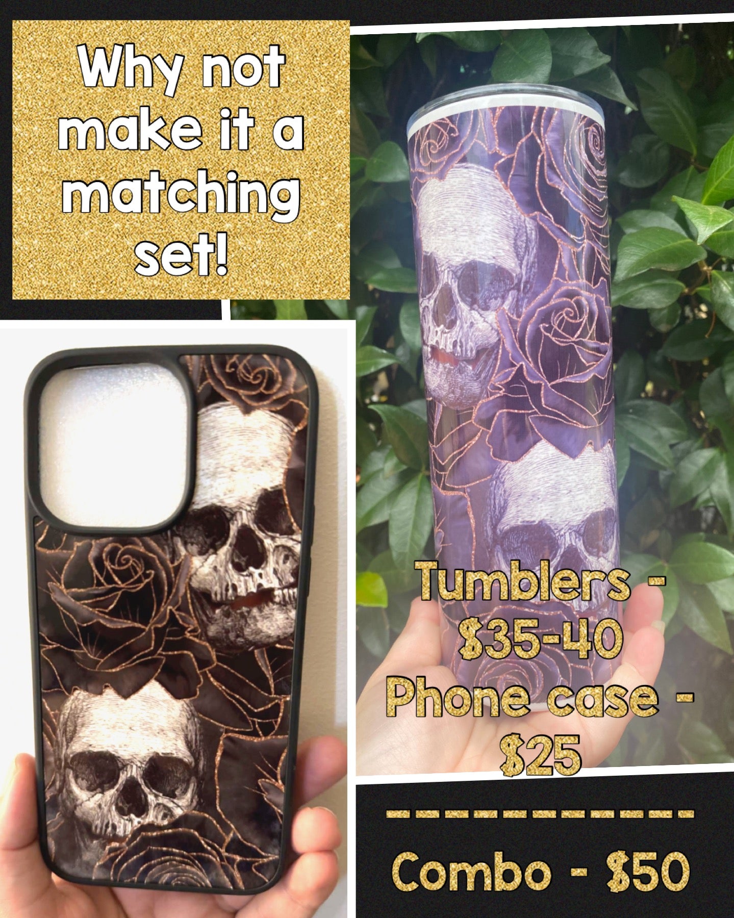 Tumbler/Phone Case Combo Deal