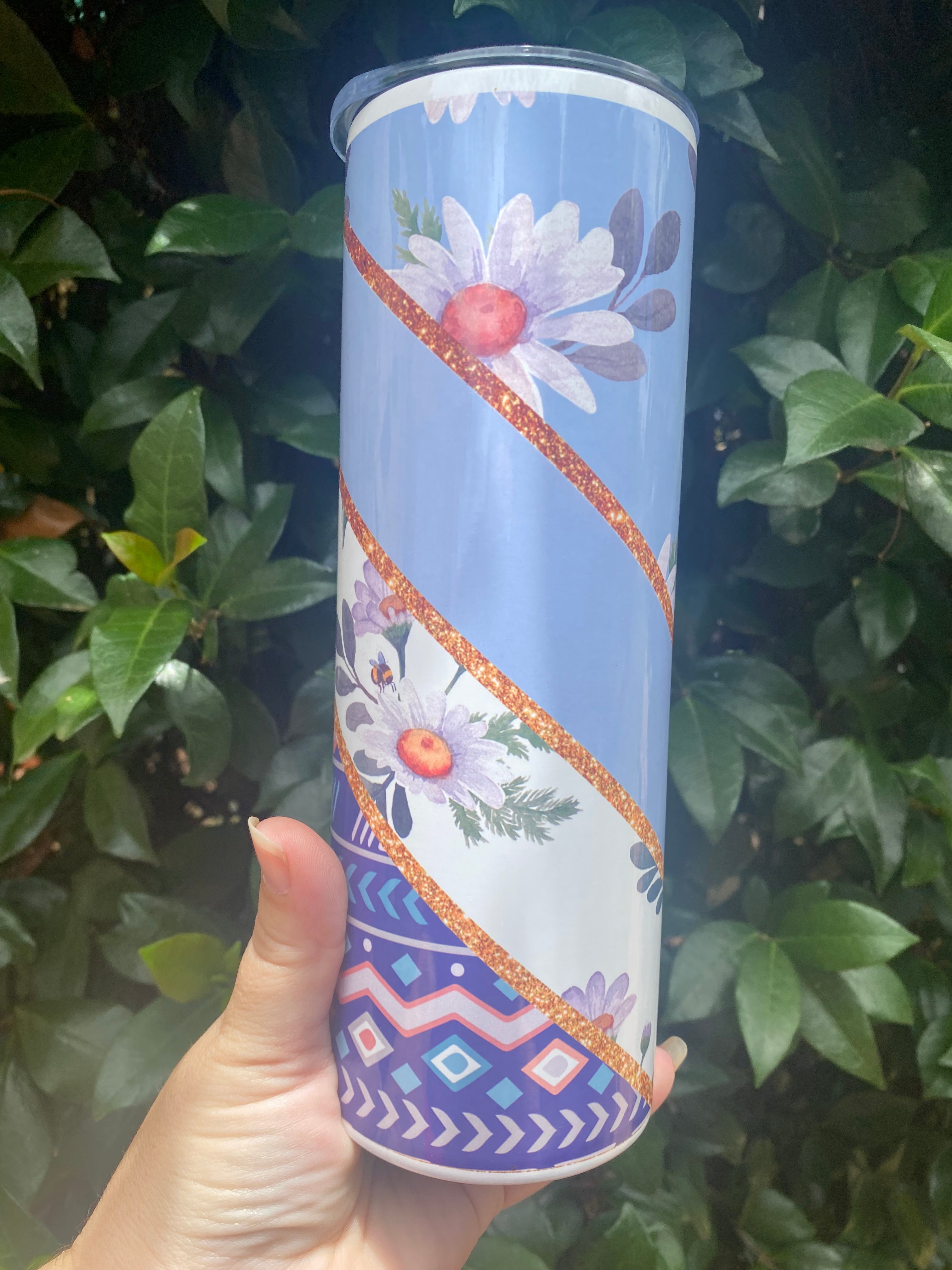 Blue Daisies Tumbler