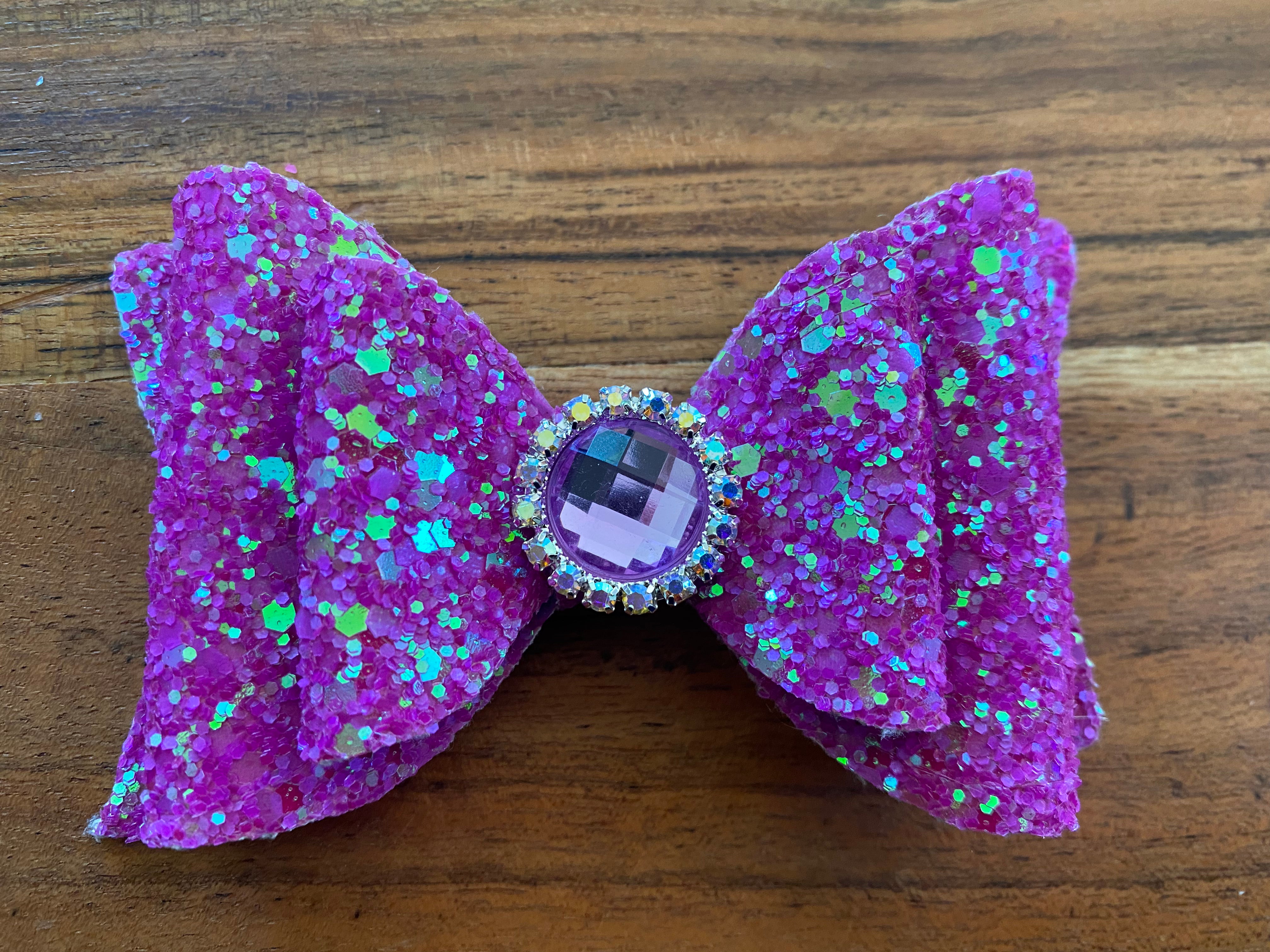 Purple Bling Hairbow