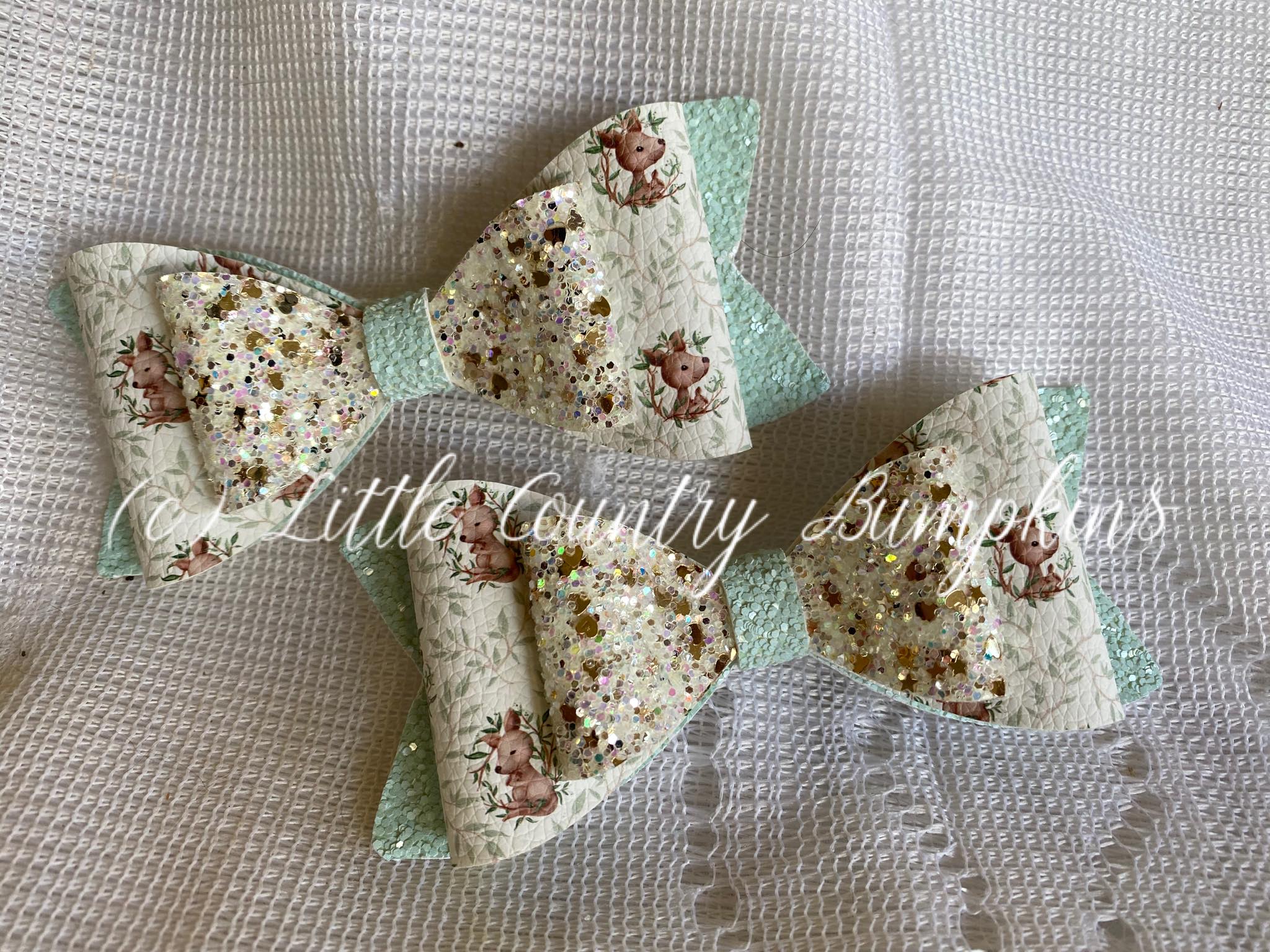 Mint Kangaroo Hairbow